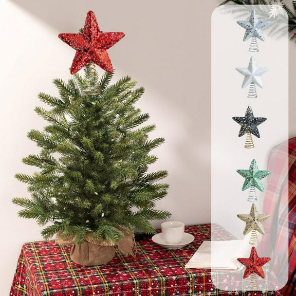 Feltree Christmas Tree Topper Star - Plastic Decoration for Holiday and Party Decor, Ideal Christmas Gift with Durable Design