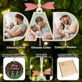 thumbnail image 2 of Custom Dad Photo Ornament, Personalized Christmas Ornament for Dad, Photo Collage Gift for Husband, Special Dad Christmas Gift, New Dad Gift 2025, 2 of 4