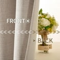 thumbnail image 6 of MIULEE 100% Blackout Linen Textured Curtains for Bedroom Solid Thermal Insulated Natural Beige Grommet Room Darkening Curtains & Drapes Luxury Decor for Living Room Nursery 52 x 84 Inch (2 Panels), 6 of 10