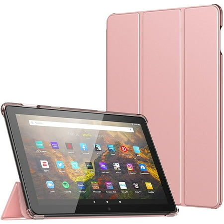 Lobwerk Custodia Per Amazon Fire HD 10 / HD 10 Plus 11ª Gen 2021 – Con Supporto E Funzione Sleep/Wake