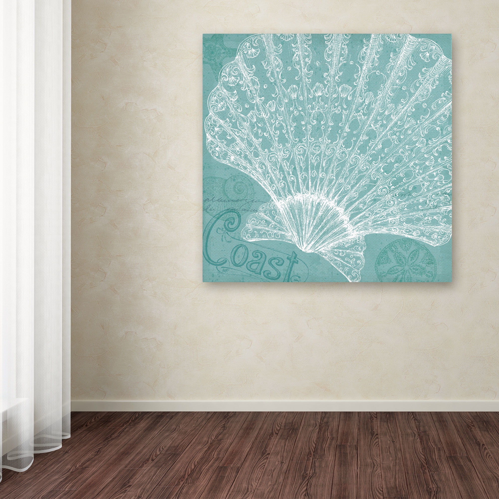 Trademark Fine Art "Aqua Treasure III" Canvas Art by Daphne Brissonnet