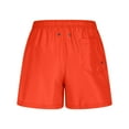 thumbnail image 6 of Elvqul Shorts for Women Sports Orange with Pockets Pull on Biker Womens Shorts Plain, 6 of 9