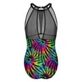 thumbnail image 5 of Tie Dye Pinwheels Swimsuit Sexy Colorful Print Ladies Swimwear One Piece Fashion Swimsuits Vaion Bath Push Up Mesh Beachwear, 5 of 7