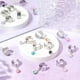 thumbnail image 2 of Anillos ajustables de acero inoxidable con dijes de corazón de cristal, anillo para mujer, anillos ajustables, anillos abiertos para dedos para Año Nuevo, regalos de Navidad, anillo de joyería., 2 of 9