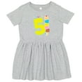 thumbnail image 3 of Inktastic Ice Cream Fifth Birthday Blue Girls Toddler Dress, 3 of 5