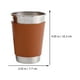 thumbnail image 4 of KAKOWELY 2 jarras de cerveza de acero inoxidable, tazas de agua sencillas, vajilla de metal, 4 of 4