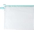 thumbnail image 1 of Avery Elle Zippered Vinyl Mesh Pouch-Aqua-Small -Z1901, 1 of 3