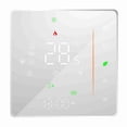 thumbnail image 2 of Thermostat Intelligent WiFi Contrôleur de Température Hebdomadaire Programmable Supporte Contrôle Tactile/ Application Mobile/ Contrôle Vocal Compatible avec Alexa/ Maison, pour Chauffe-Eau/gaz 5A Blanc, 2 of 7