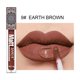 thumbnail image 1 of Pintalabios líquido resistente al agua, brillo de labios mate, pigmento marrón y Nude, rojo oscuro, terciopelo de larga duración, maquillaje para mujer, 1 of 7