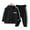 Black, variant on Esaierr Toddler Kids Boys Sports Sweatshirt Set Tracksuit Zip up Sweat Jacket Baby Clothes Long Sleeve Sweatsuit Jogger Pants Casual Spring Fall Outfits Set for 1-5Y