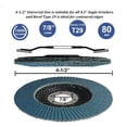 CURYMAY Flap Discs 4 1/2In 5-Pack,4.5