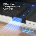 thumbnail image 4 of SPECSTAR Quiet Register Booster Fan 4'' x 10'' with Intelligent Thermostat 10-Speed Control, Heating Cooling AC Vent Booster Fan, 4 of 7