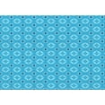 thumbnail image 1 of Ahgly Company Machine Washable Indoor Rectangle Transitional Bright Cyan Blue Area Rugs, 8' x 12', 1 of 7
