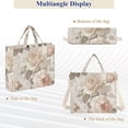 thumbnail image 6 of FORMRS Womens Corduroy Tote Bag Crossbody Shoulder Handbag with Pocket, Lace and Floral, 6 of 7