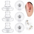 thumbnail image 3 of fastboy 100x No-Irritate Earring Backs For Studs Silicone Replacements Set Silicone Earring Backs C, 3 of 6