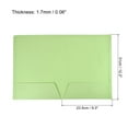 thumbnail image 2 of Unique Bargains Document Organizer Filing Envelopes Jacket File Folders Light Green, 2 of 6