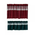 thumbnail image 5 of Buffalo Check Plaid Window Valances White and Black Farmhouse Design Window Treatment Decor Curtains Rod Pocket Valances, 5 of 5