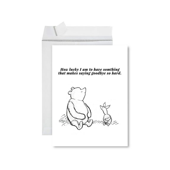 Koyal Wholesale Jumbo Sympathy Card with Envelope, Makes Saying Goodbye So Hard, 8.5" x 11", 1-Pk
