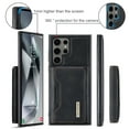 thumbnail image 5 of 2 in 1 Wallet Case for Samsung Galaxy S25 Ultra for Women Men, Detachable Cards Holder Magnetic Back Cover Stand Feature Shockproof Premium PU Leather Phone Cover for Samsung Galaxy S25 Ultra, Black, 5 of 12