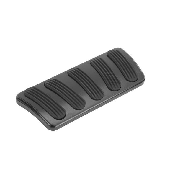 Lokar XBAG-6135 Brake Pedal Pad - Curved Black Anodized Billet Aluminum