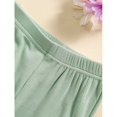 thumbnail image 4 of Honganda 1-5T Girls Summer 2PCS Pants Sets Flying Sleeve Button A-line Tops Flared Pants Sets, 4 of 5