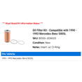 thumbnail image 2 of Oil Filter Kit - Compatible with 1990 - 1993 Mercedes-Benz 500SL 1991 1992, 2 of 2