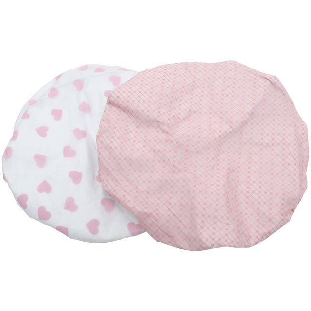 MasteelfCA 2 Pcs Double Bonnets de Douche Résistants à l'Eau Bonnets de Cheveux Imprimés Bonnets de Bain Impression Bonnets de Douche