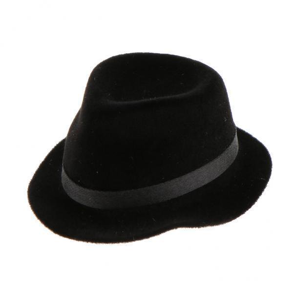 Accesorios de Sombrero de Bombín Negro Yotijar 1/6 para figura de acción