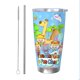 thumbnail image 1 of Vaso de 20 oz con diseño de cabra agradable y lobo grande, taza de viaje para café con aislamiento al vacío de acero inoxidable, taza de café, taza de viaje con tapa, taza térmica para exteriores, 1 of 8