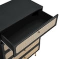 thumbnail image 4 of Modway Chaucer 5-Drawer Particleboard and Rattan Chest in Black, 4 of 8