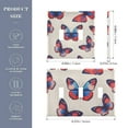 thumbnail image 2 of Yayeee Toggle Light Switch Wall Plate 2-Gang 4.56"x4.48" Decorative Outlet Cover, Blue Butterflies, 2 of 7