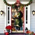 thumbnail image 3 of YZEGDCH Christmas Door Cover, Hanging Wall Sign for Front Door, Xmas Hanging Banner Background for Home Holiday Christmas Decoration, Gifts for Family Friends, 3 of 6
