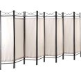 thumbnail image 2 of 8 Panels Room Dividers Privacy Screen Washable Fabric Metal White Color, 2 of 5