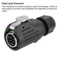 thumbnail image 3 of Uxcell EW-LP16 3Pin Industrial Waterproof Circular Connector Plug Type, 400V 10A, 3 of 5