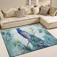 thumbnail image 2 of SKYSONIC Peacock Oil Painting 80x58 inches Lightweight Soft Area Rug Mat Indoor Floor Rugs Home Decoration for Kids Room Living Room, 2 of 6