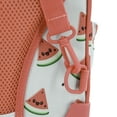 thumbnail image 7 of J World Girls Sparkle 15" Kids Rolling Backpack for School and Travel, Watermelon, 7 of 7