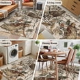 thumbnail image 5 of 3'x5' Area Rugs, Country Owl Indoor Outdoor Area Rug for Living Room Bedroom, Rustic Sping Floral Botanical Postmark Washable Bathroom Rugs Kitchen Floor Carpet Mats Home Decor Aesthetic, 5 of 8