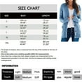 thumbnail image 6 of Women Winter Sweater Cardigan Long Sleeve Open Front Button Down Knitwear Coat With Pocket, 6 of 7