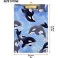 thumbnail image 3 of FMSHPON Whales Clipboard Hardboard Wood Nursing Clip Board and Pull for Standard A4 Letter 13x9 inches, 3 of 8
