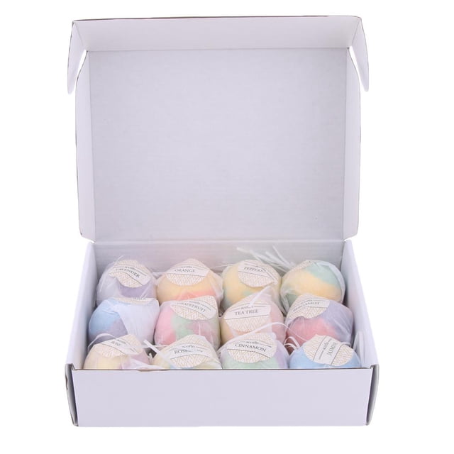 de de Bomba de de Aceites Esenciales Gaseosa de de Burbujas Grandes de 12 Piezas Yuyangstore Sal de baño perfumada
