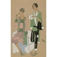thumbnail image 2 of Anonymous 16x24 Gold Ornate Framed and Double Matted Museum Art Print Titled - Creations Jean Magnin - Tea for Two (1927), 2 of 4