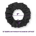 thumbnail image 5 of Scrunchies Cotton Knit Jumbo Size 3-Pack Ponytail Holder Made in USA Scrunchie King Charcoal, 5 of 6