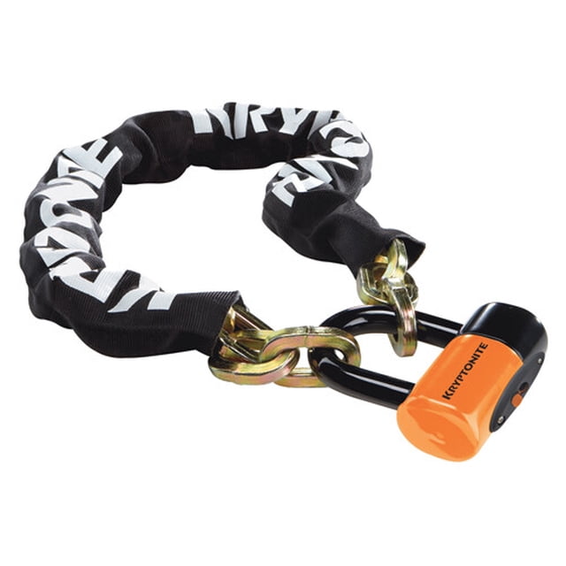 Kryptonite New York Chain 1210 Bicycle Lock with Evolution Series-4 14mm Bike Disc Lock