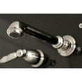 thumbnail image 4 of Kingston Brass KS7026GL Georgian Two-Handle Wall Mount Roman Tub Faucet, Polished Nickel, 4 of 8