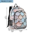 thumbnail image 2 of FORMRS Unisex School Backpack 17" Student Travel Bag with Laptop Compartment, Blue Shimmering Pattern, 2 of 7