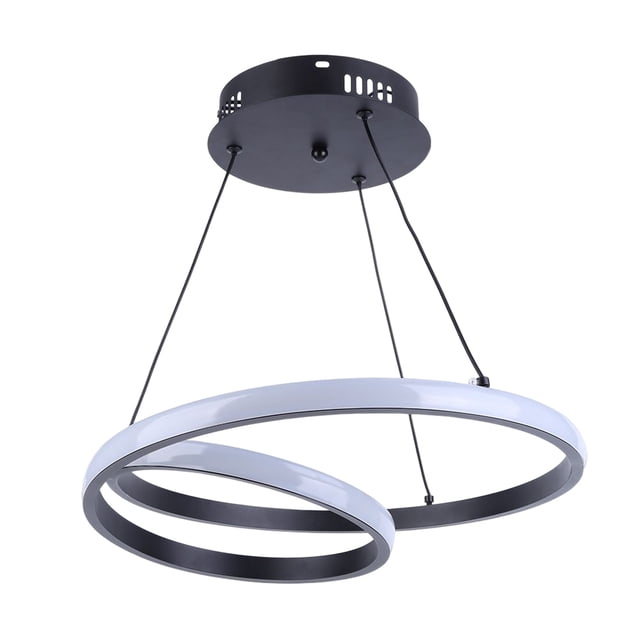 La lámpara LED enciende el brillo que cuelga la lámpara hueca del metal para la sala de estar