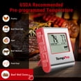thumbnail image 4 of TempPro TP16W Digital Meat Cooking Smoker Kitchen Grill BBQ Thermometer with Large LCD Display (Formerly ThermoPro), 4 of 8