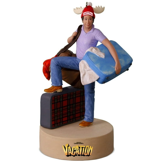 Hallmark National Lampoons Vacation A Quest for Fun Plastic Keepsake Christmas Figurine Ornament, with Music 4.45"