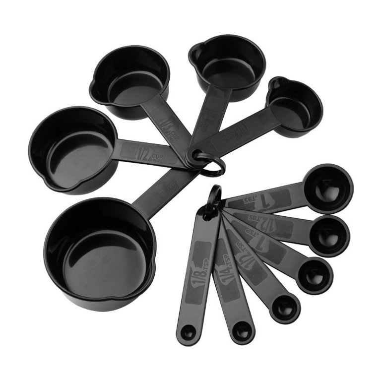 24 Pcs Silicone Cooking Utensil Set, Stainless Steel Kitchen Utensils Set, Non-Stick Heat Resistant, BPA Free, Black DGPCT