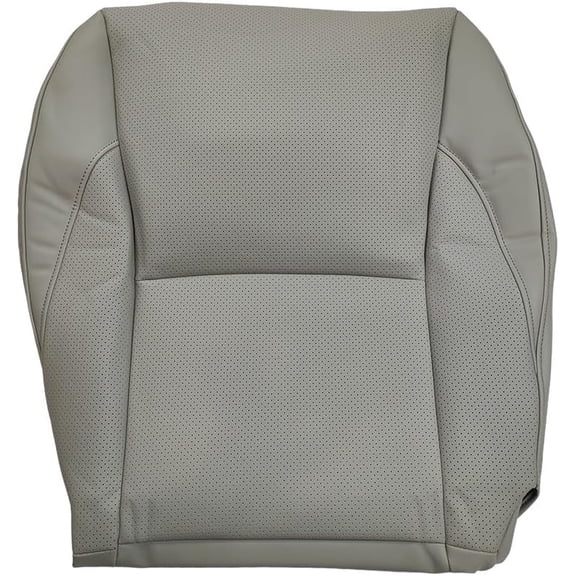 Left Driver Side Bottom Leather Seat Cover Gray Replacement for 2007-2012 Lexus ES350